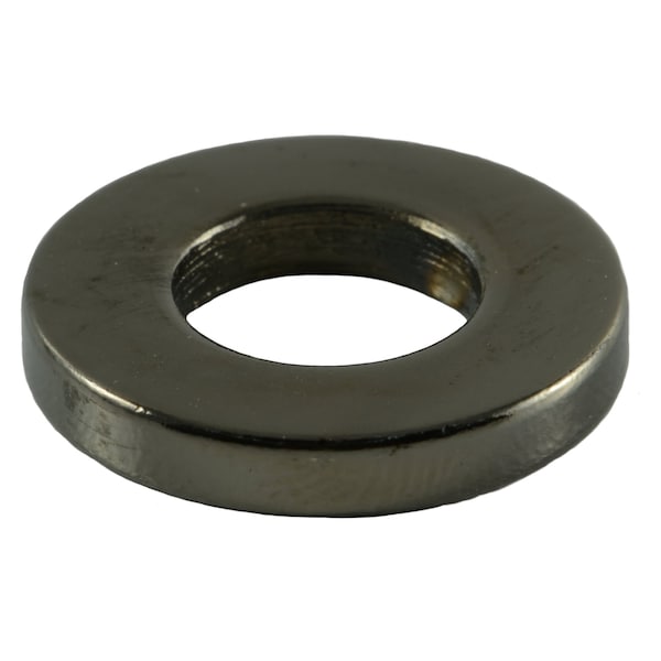 Midwest Fastener Round Spacer, Black Chrome Steel, 1/8 in Overall Lg, 3/8 in Inside Dia, 6 PK 34081 - main